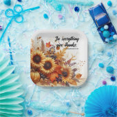 Assiettes En Carton Grateful Harvest & Sacred Verse (Fête)