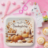 Assiettes En Carton Grateful Thanksgiving Festif 9 pouces (Fête)
