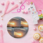 Assiettes En Carton Gratitude (Fête)