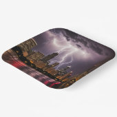 Assiettes En Carton Gratte-ciel de Chicago avec éclair (Angulaire)