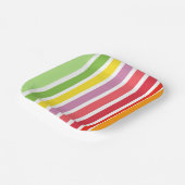 Assiettes En Carton Gratté coloré (Angulaire)