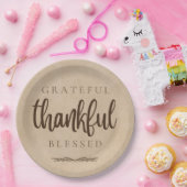 Assiettes En Carton Gratuit Merci béni Brown (Fête)