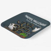 Assiettes En Carton Graveyard Zombie et Ghosts mignon fête d'Halloween (Angulaire)