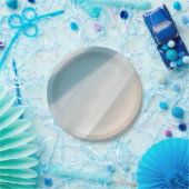 Assiettes En Carton Gray-blue et beige. (Fête)