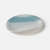 Assiettes En Carton Gray-blue et beige. (Angle)