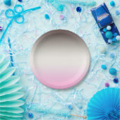 Assiettes En Carton Gray rose ombre (Fête)