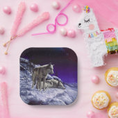 Assiettes En Carton Gray Wolves (Fête)