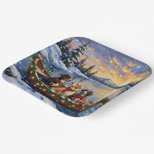 Assiettes En Carton Greater Swiss Mountain Dog Christmas Boat Holiday (Angulaire)