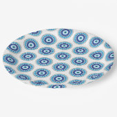 Assiettes En Carton Grec Mal Eye Bleu (Angle)