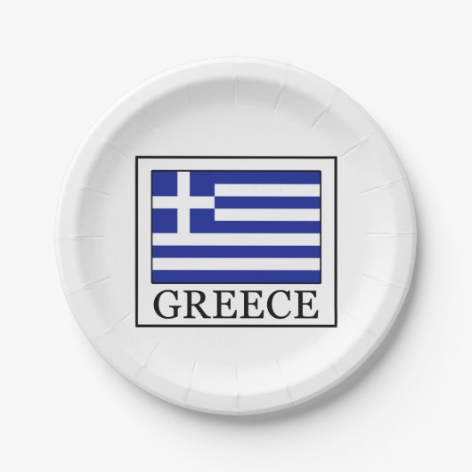 Assiettes En Carton Grèce (Devant)
