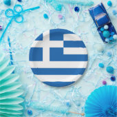 Assiettes En Carton Grèce Drapeau du patriotisme grec (Fête)