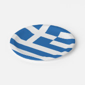 Assiettes En Carton Grèce Drapeau du patriotisme grec (Angle)