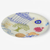 Assiettes En Carton Greece Vacation Minimalism (Angle)