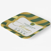 Assiettes En Carton Green 2 School College University Graduation Day (Angulaire)