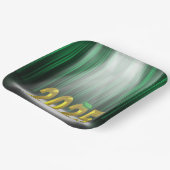 Assiettes En Carton Green and Gold 2025 Graduation en vedette (Angulaire)