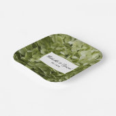 Assiettes En Carton Green Annabelle Hydrangea Mariage (Angulaire)