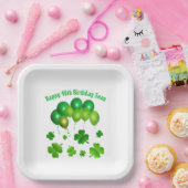 Assiettes En Carton Green Balloons Irish Birthday St. Pat's Party (Fête)