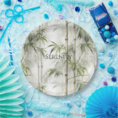 Assiettes En Carton Green Bamboo Serenity (Fête)