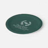 Assiettes En Carton Green Classic Graduation Party Personnalisé (Angle)