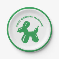 Green Dog Balloon Animal Parti personnalisé