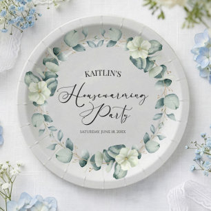 Assiettes En Carton Green Eucalyptus