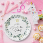 Assiettes En Carton Green Eucalyptus Botanical Graduical Party (Fête)