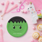 Assiettes En Carton Green Frankenstein Halloween Plaques de fête d'ann (Fête)