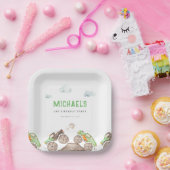 Assiettes En Carton Green Monster Trucks Jam Anniversaire (Fête)