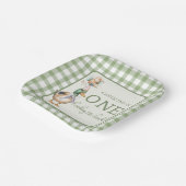 Assiettes En Carton Green One Lucky Duck Balloon 1er anniversaire (Angulaire)