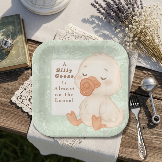 Assiettes En Carton Green Silly Goose