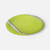 Assiettes En Carton Green Tennis Ball Plaques de fête d'anniversaire (Angle)