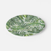 Assiettes En Carton Green Tropical Palm Feuille Summer Island Mariage (Angle)