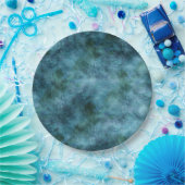 Assiettes En Carton Green Turquoise Aqua Blue Earth Ocean Marbre Abstr (Fête)