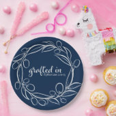 Assiettes En Carton Greffé dedans (Fête)