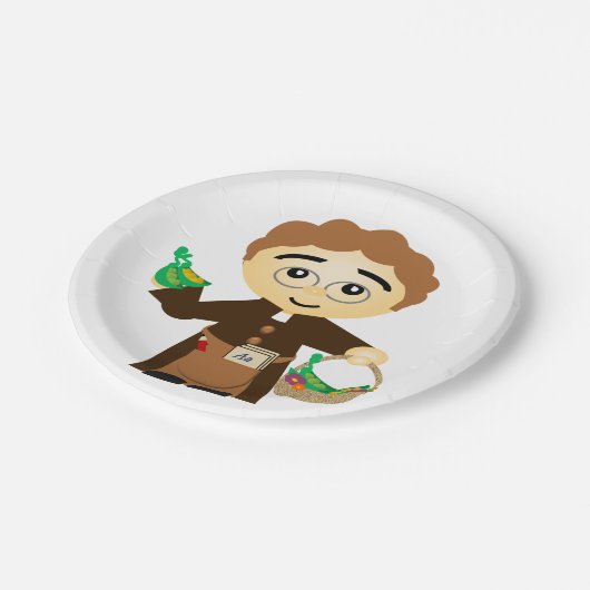 Assiettes En Carton Gregor Mendel (Angle)