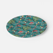 Assiettes En Carton Gremlins | Motif de Noël comique (Angle)