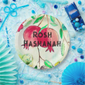 Assiettes En Carton Grenade Rosh Hashanah Fruit Shana Tova (Fête)