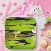 Assiettes En Carton Grenouille (Fête)