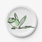 Assiettes En Carton Grenouille (Devant)