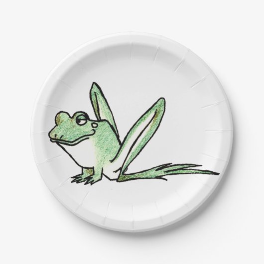 Assiettes En Carton Grenouille (Devant)