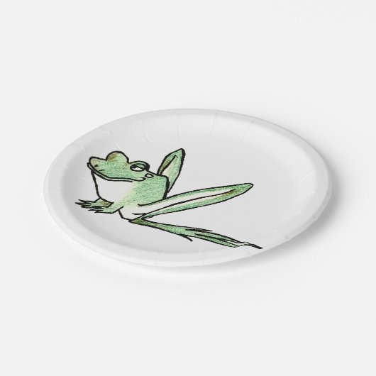 Assiettes En Carton Grenouille (Angle)