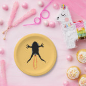 Assiettes En Carton Grenouille à roquette (Fête)