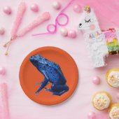 Assiettes En Carton Grenouille à tarte à poison bleu (Fête)