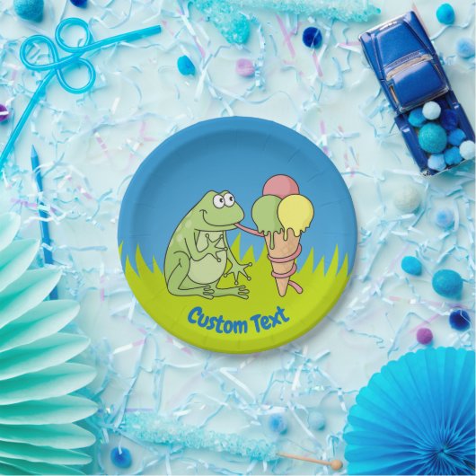 Assiettes En Carton Grenouille avec plaque de papier Icecream (Fête)