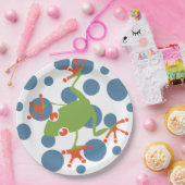 Assiettes En Carton Grenouille d'arbre (Fête)