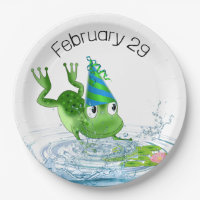 Grenouille de fête pour l'année bissextile Anniver