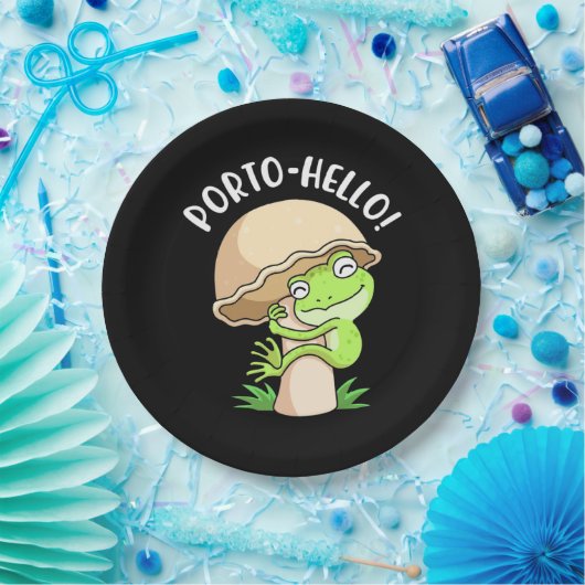 Assiettes En Carton Grenouille Et Champignons (Fête)