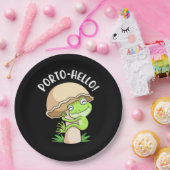 Assiettes En Carton Grenouille Et Champignons (Fête)