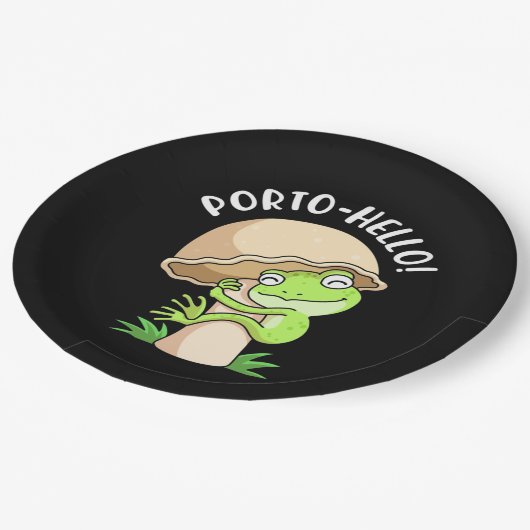 Assiettes En Carton Grenouille Et Champignons (Angle)