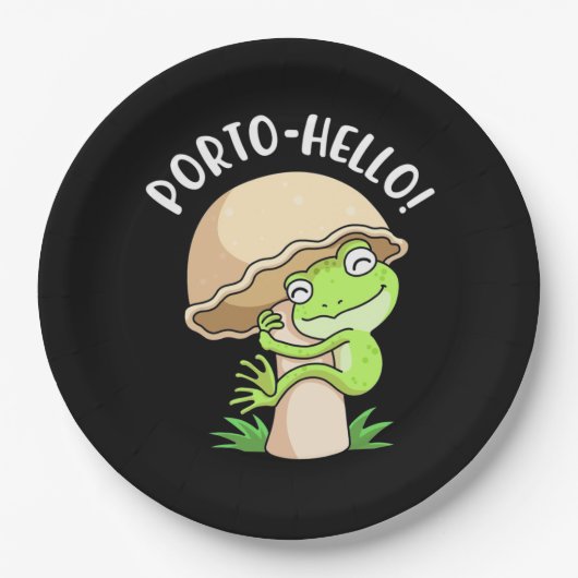 Assiettes En Carton Grenouille Et Champignons (Devant)